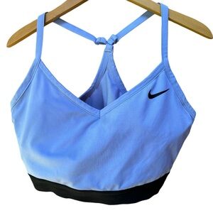 Nike Light Blue & Black Racerback Sports Bra